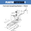 Fuel tank SsangYong Rexton I - Petrol_ scheme