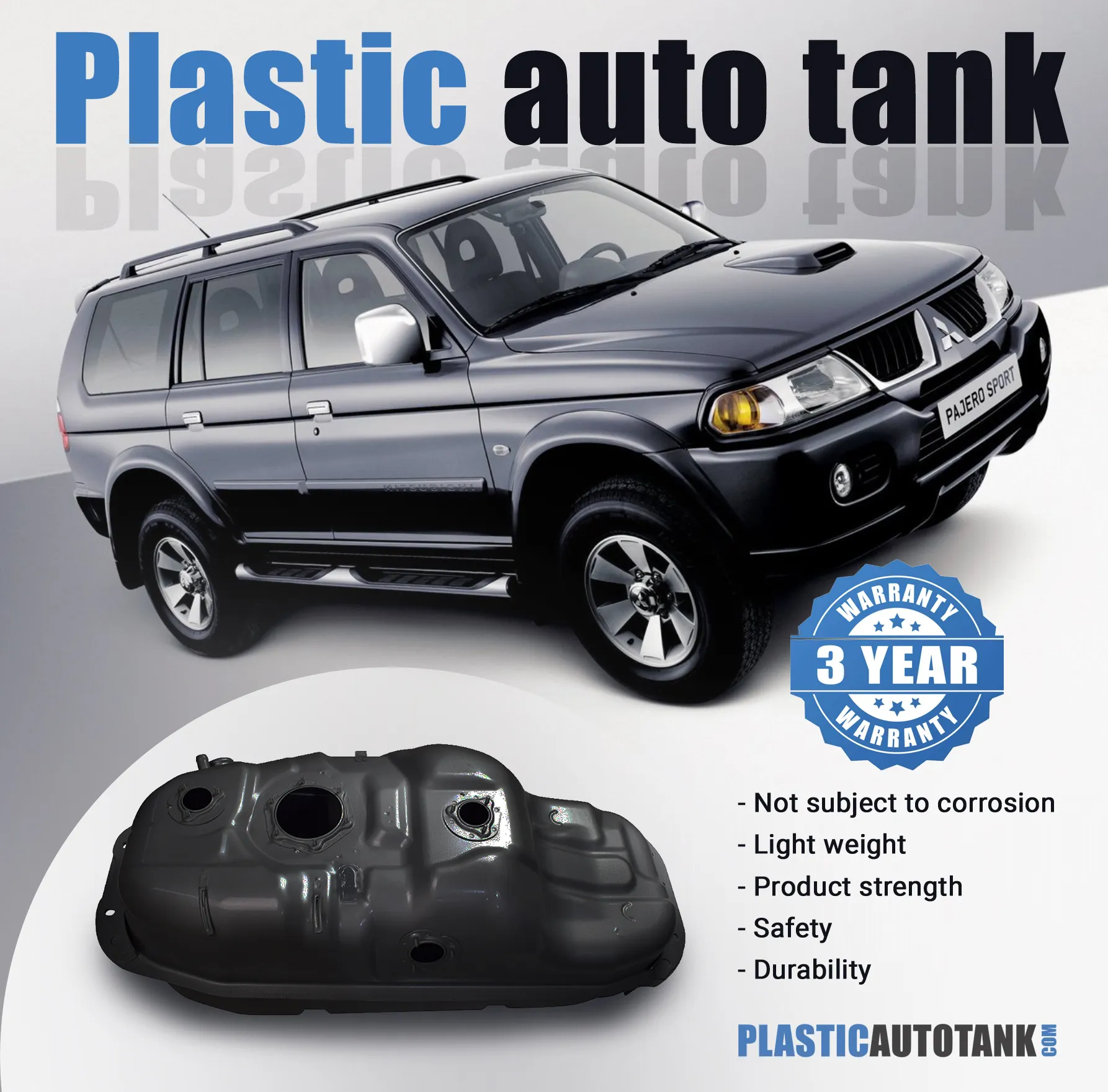 Mitsubishi Pajero Sport-fuel tank