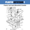 Plastic fuel tank Mitsubishi Grandis – diesel-petrol (2004-2010)-scheme