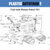 Plastic fuel tank – Nissan Patrol Y61 scheme